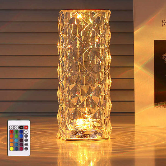 Lampe de Table Led en cristal,