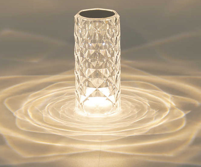 Lampe de Table Led en cristal,